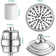 Shower Head With Filters 20 Stage High-Pressure Hard Water Filter 6 Spray Settings Filtered Shower Head With Water Softener Filter Cartridge For Remove Chlorine And Harmful Substances