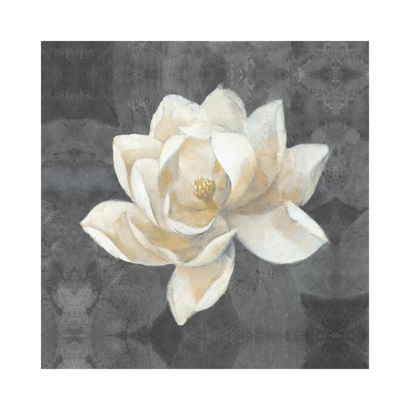 Majestic Magnolia 1 Piece Painting on Canvas, 66.04 cm H x 66.04 cm W x 1.91 cm D, Wrapped Canvas