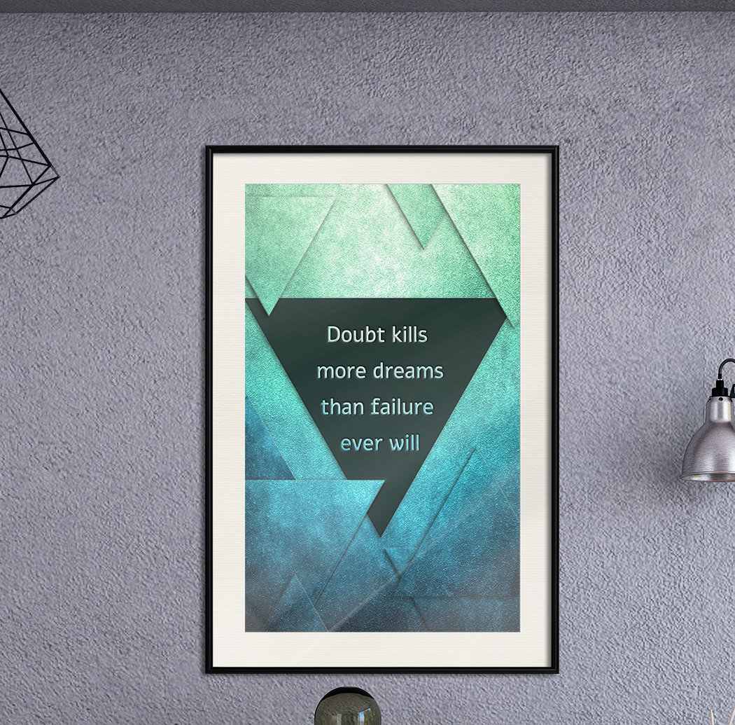 Gerahmtes Poster Doubts II