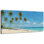 Art mural en toile de palmier tropical de grande taille Timuba, décor de plage côtière pour salon au-dessus du canapé, œuvre d'art tendue tendue avec galerie, prête à être accrochée, 24 po x 47 po