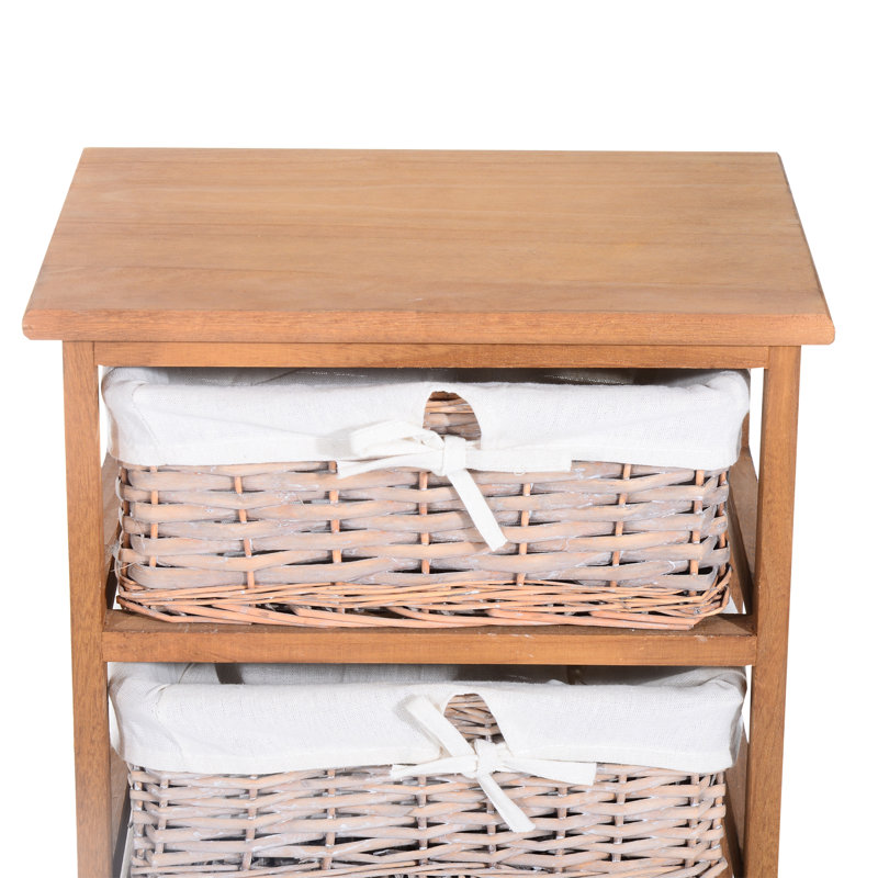 Midsomer Wicker Freestanding Bathroom Shelves