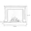 Beige Solid Wood Electric Fireplace