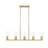 Esma 5 Light Linear Chandelier-100157052-100157053
