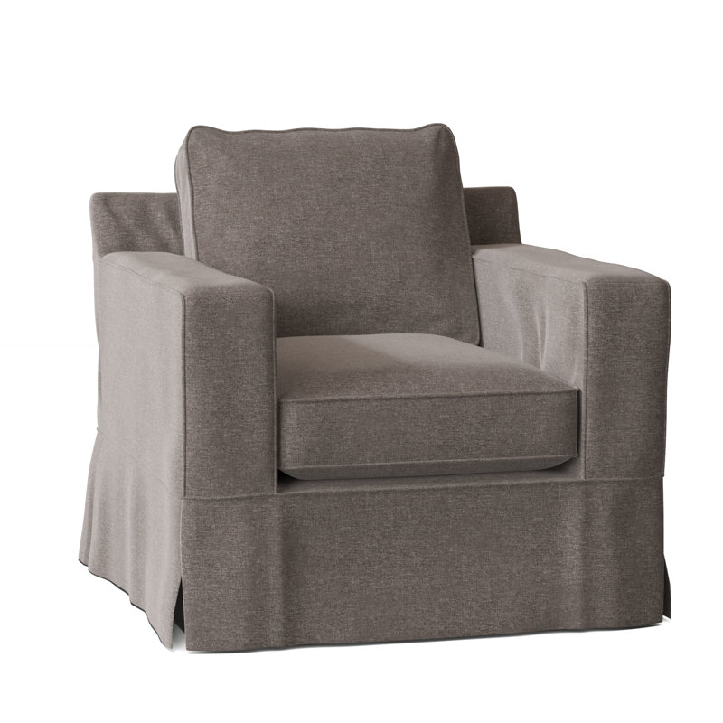 Fauteuil à housse recouverte de 37 po de largeur McAlester, Pavé Crafty