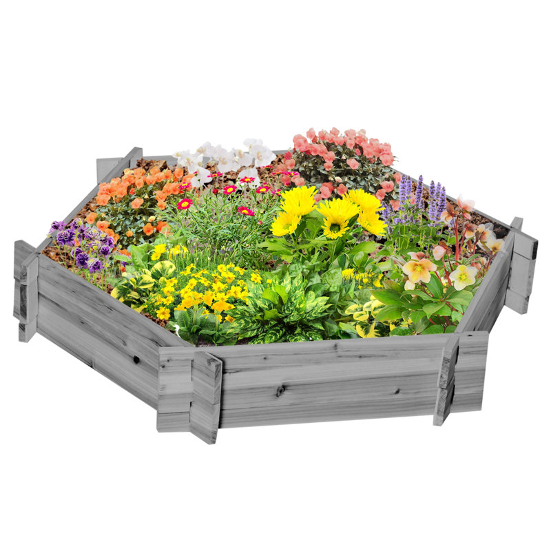Lit de jardin Saisen, Gris