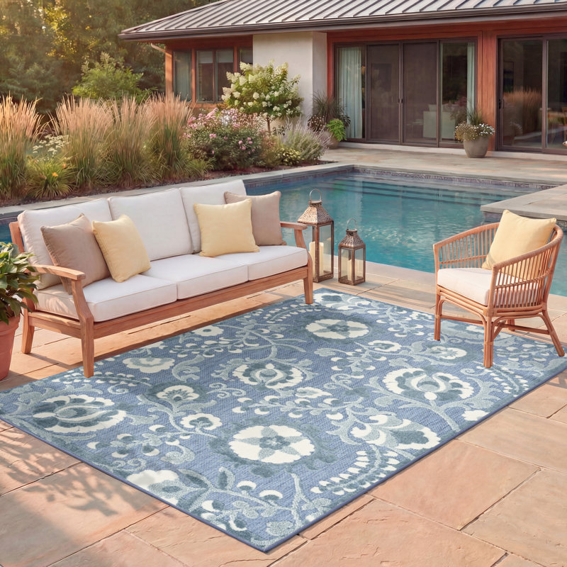 Tapis floral Gregori, Rectangle 3 pi 6 po x 5 pi 6 po