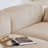 Beige Corduroy Modular Cream-colored style sofa