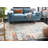 Felty Abstract Cream/Orange/Blue Rug-976428566