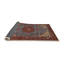 Tapis décoratif bleu oriental Taniya-1579544032
