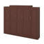 Lit escamotable en bois avec 2 garde-robe et tablette de rangement-1836070741