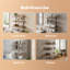 Paulownia Wood, Metal Floating Shelf
