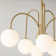 Bradrick 6 - Light Modern White Glass Globe Chandelier