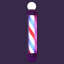 Enseigne lumineuse rotative pour salon de coiffure-114624689