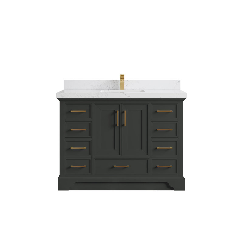 Charlotte 48'' Single Bathroom Vanity with Top, Empira