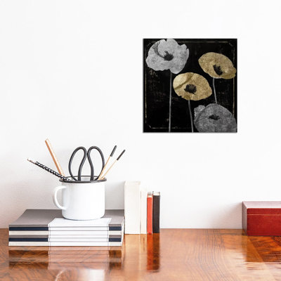 Poppyville I 1 Piece Wrapped Canvas Wall Art