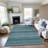 Premium Machine Washable Elize AMF1419 Stripes Rug-713543511