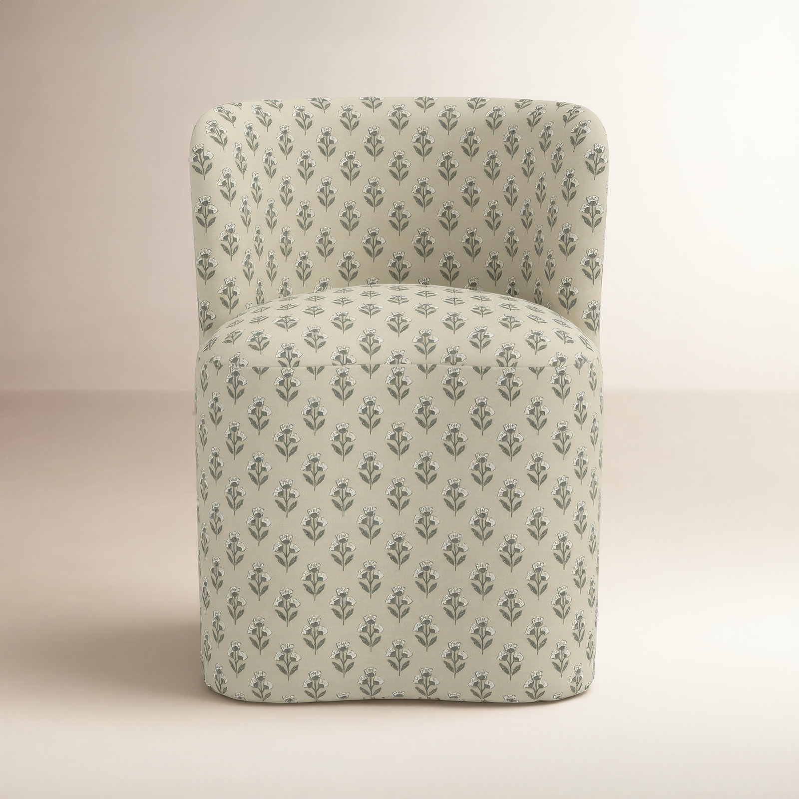 Stoffer Home x Cloth & Co. Gail Cotton Side Chair, Francie Sage