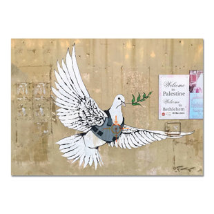 Bethlehem Dove by Banksy - No Frame Print on Plastic / Acrylic