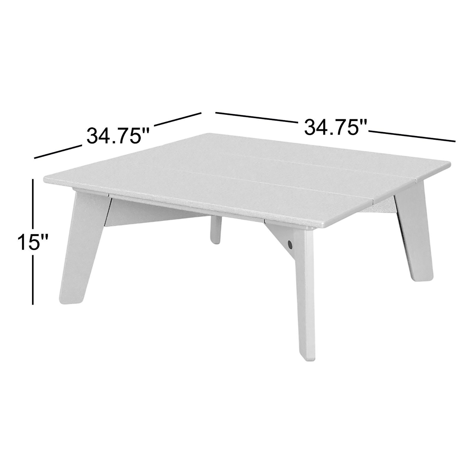 POLYWOOD® Riviera 35" Patio Table, Sand