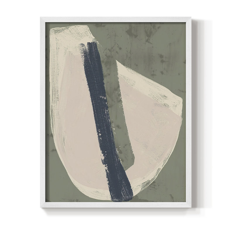 Papier découpé encadré IV - Bois massif, Blanc, H 20 po x l 16 po