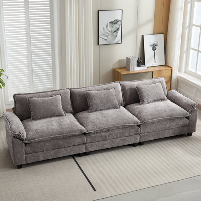 Adonia 120“ Comfy Cloud Couch Large Sofa for Living Room Bedroom