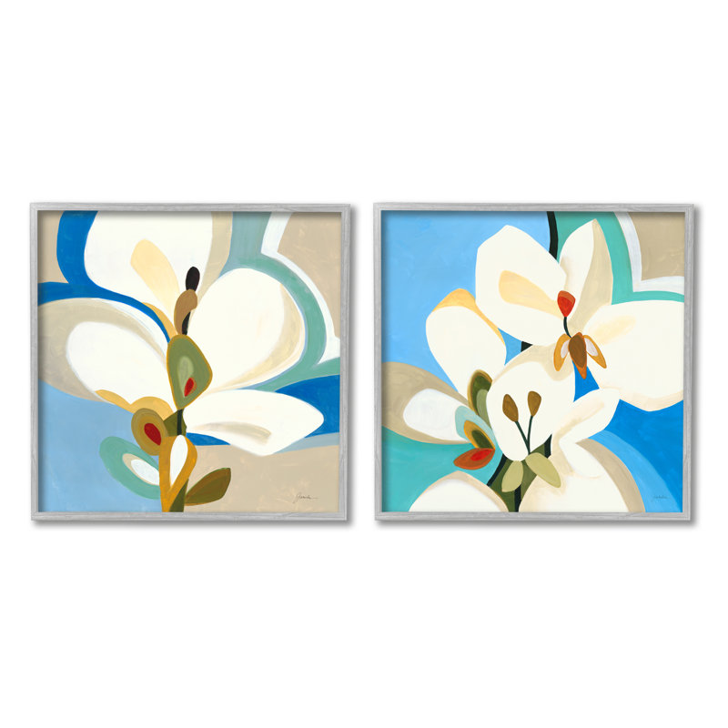 Ensemble de 2 reproductions d'art sur toile Stupell Industries par Liz Jardine, H 17 po x l 17 po x P 1,5 po