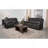 Grey 2-Piece Motion Reclining Sofa Set