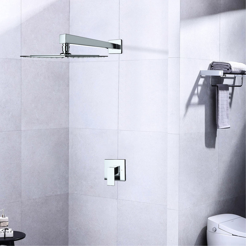 Robinet de douche mural avec soupape fixe - Fabrication en laiton raffiné