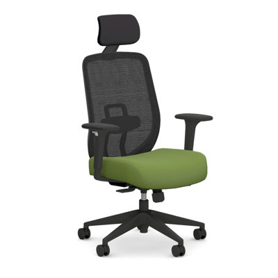 HON Altern Mesh Mid Back Task Chair, Black Frame, Pear