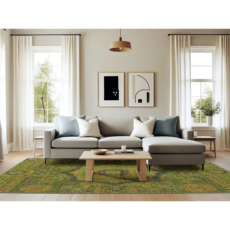 Abstract Indoor Rug, Rectangle 6' x 9'