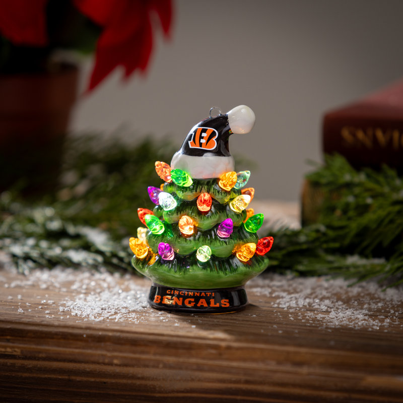 Mini arbre de Noël de table 4 po à DEL, Cincinnati Bengals
