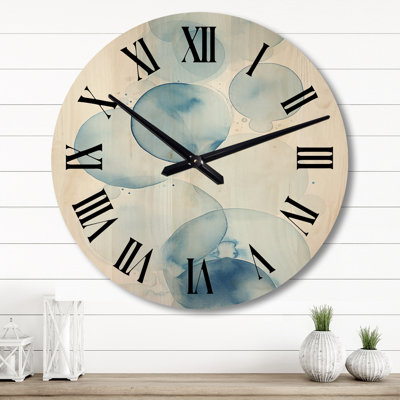 Mahinudin Solid Wood Wall Clock