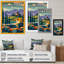 «Graphic Trees to Wineyard», reproduction sur toile-87381439-87381444