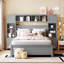 Lit en bois avec armoire et tablette tout-en-un-1365319693