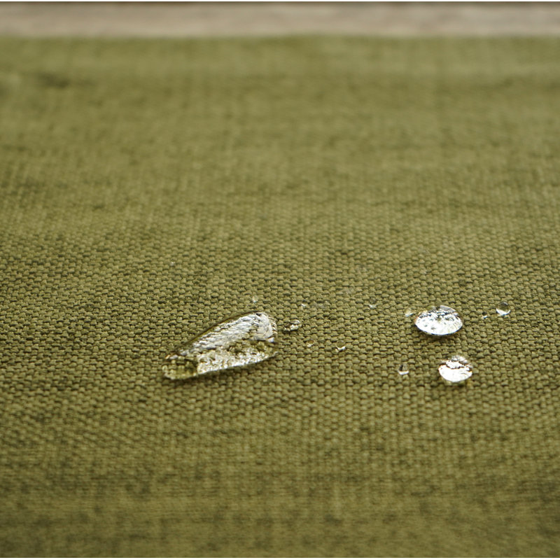 Galanga Stain Resistant Fabric Placemat, Olive Green