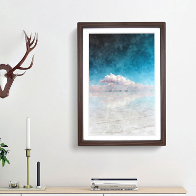 Salar de Uyuni Salt Flat in Bolivia Abstract - Picture Frame Graphic Art Print