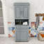 Armoire de salle de bain avec tablettes de rangement et tiroirs-582815076