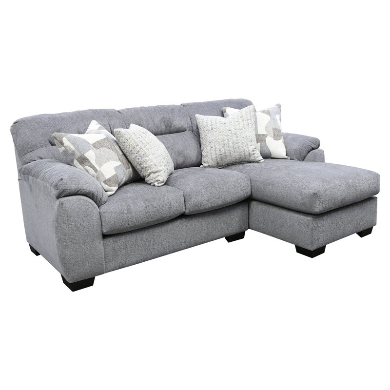Canapé modulaire rembourré 2 pièces Almaak, H 39 po x l 97 po x P 64 po, Gris