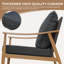 Ensemble de conversation pour tout-ensemble de conversation en aluminium pour 5 personnes avec coussins