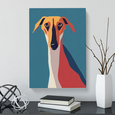 Greyhound Minimalistic - Wrapped Canvas