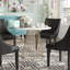 Carpenter Pedestal Marble Dining Table With Birdcage Style Legs-90493227-38039162-40917289