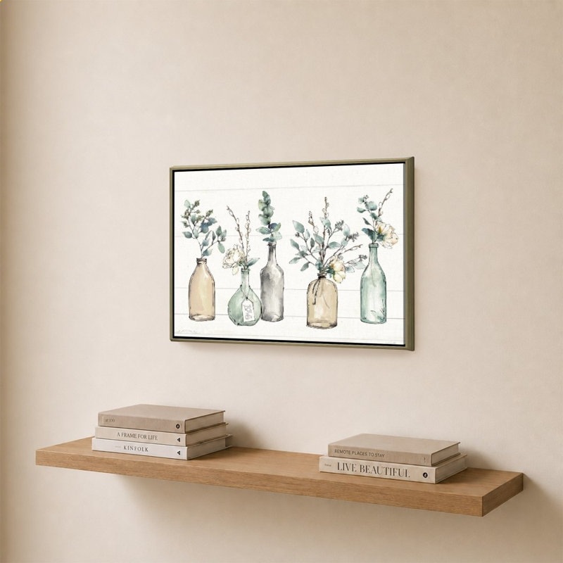«Modern Farmhouse I 2» par Anne Tavoletti - Impression sur toile, Champagne, H 24 po x l 34 po