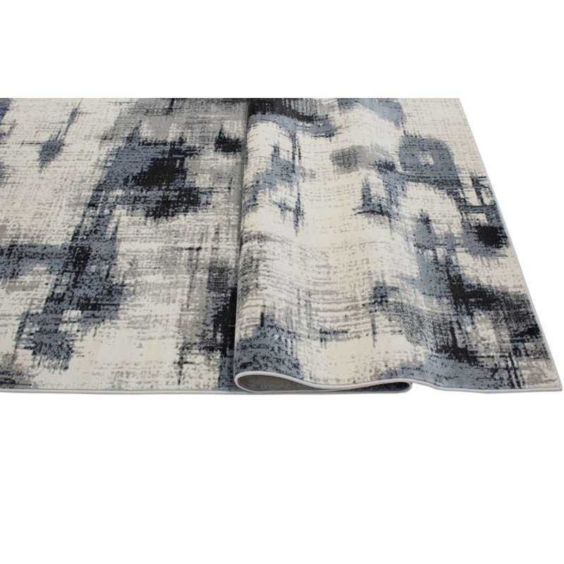 Kelson Abstract Indoor Rug, Rectangle 4'3" x 6'