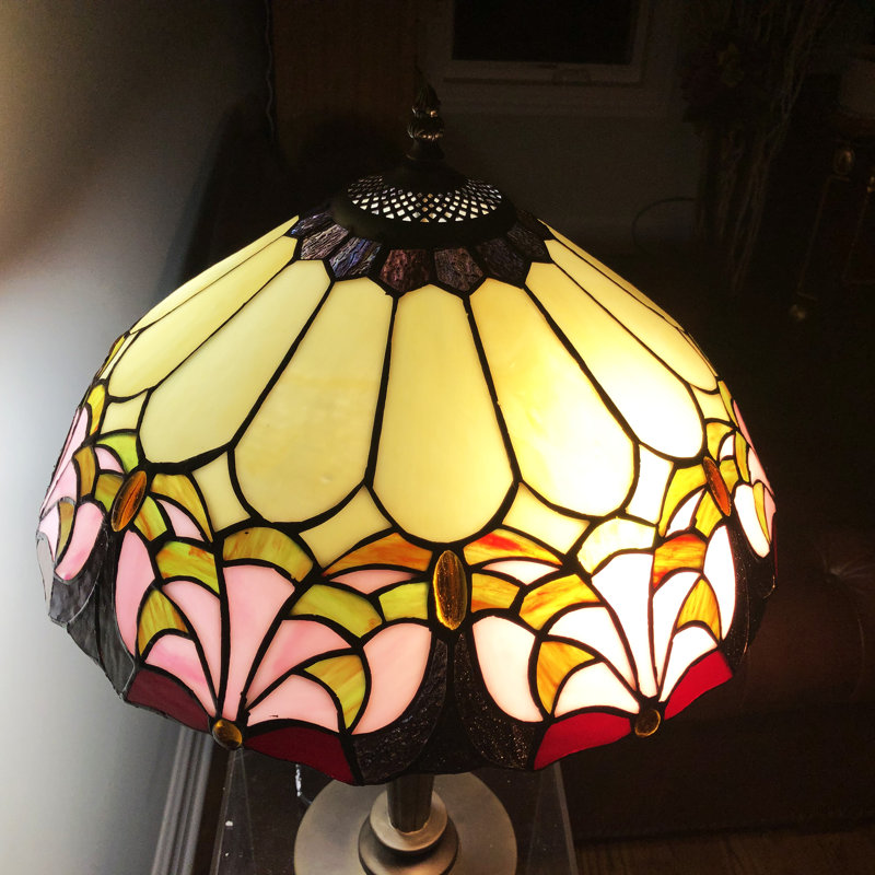 Lampe de bureau élégante 2 lumières Tiffany