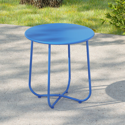 Table de bout en acier Ebern Designs