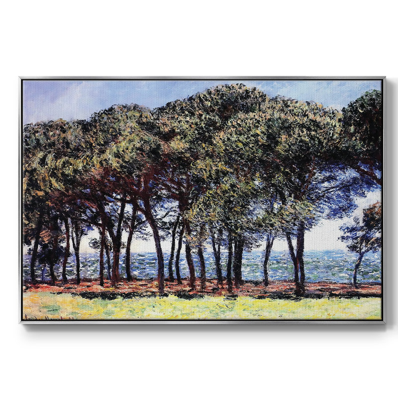 Pins, Cap d'Antibes, 1888, H 17 po x l 25 po x P 2 po, Argent