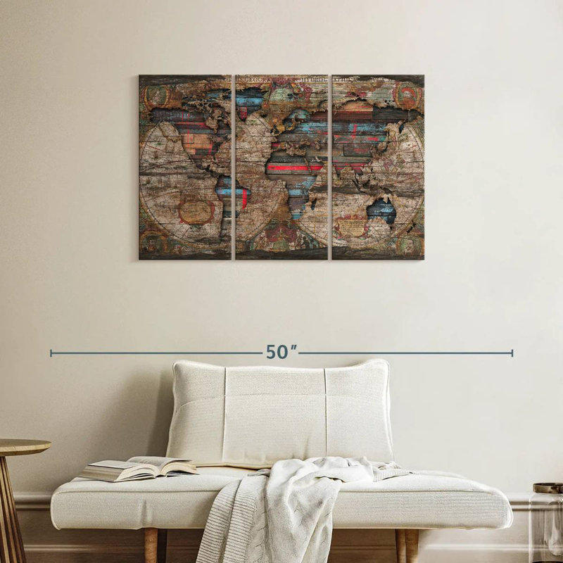 Aliaz Distress World, 48" H x 74" W