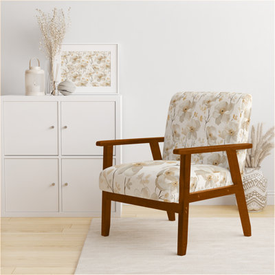 Fauteuil d'appoint French Country - Fauteuil beige crème