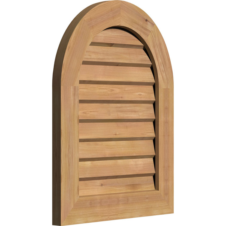 Évent à pignon rond en bois