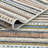 Thane Modern Stripe Multi Plush Washable Area Rug – Coda Collection-819872466